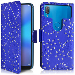 Étui Portefeuille Diamant Bleu (Ref.8-C) pour Smartphone Condor Plume L2