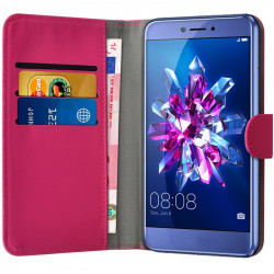 Housse Etui Porte-Carte Support Universel S Couleur Rose Fushia pour Archos 45b Helium 4G