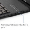 Étui Clavier Azerty Bluetooth pour Samsung Galaxy Tab S4 10.5 SM-T830/T835