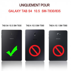 Étui Clavier Azerty Bluetooth pour Samsung Galaxy Tab S4 10.5 SM-T830/T835