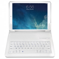 Étui Blanc Universel L Clavier Azerty Bluetooth pour Thomson TEO 10 10"