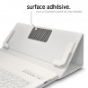 Étui Blanc Universel L Clavier Azerty Bluetooth pour Polaroid Platinium 10.1