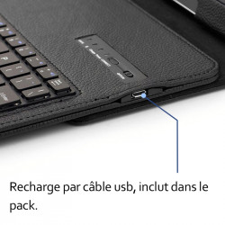 Étui Clavier Azerty Bluetooth pour Huawei Mediapad M3 Lite 10.1 Pouces