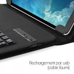 Étui Clavier Azerty Bluetooth Universel S pour Logicom La Tab 72 7 pouces