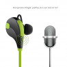 Écouteurs Bluetooth Vert Sport pour Apple iPhone XR / iPhone X