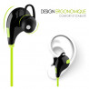 Écouteurs Bluetooth Vert Sport pour tous les smartphones IOS Android