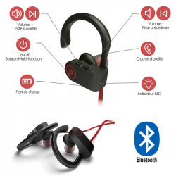 Écouteurs Bluetooth Tour d'Oreille pour Smartphones IOS, Android