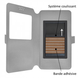 Etui S-View Universel S (Ref.Violet) pour Logicom Le Hola