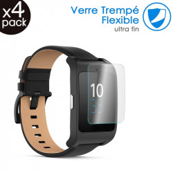 [Pack x4] Verre Fléxible Dureté 9H pour Sony SmartWatch 3 Montre connectée 