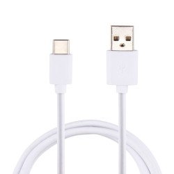 Chargeur Voiture Allume-Cigare Câble USB Type C Blanc pour Oppo A7