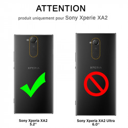 Coque Gel Transparente Souple Anti-Choc pour Sony Xperia XA2