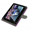 Housse Etui Universel à Rabat Fonction Support Couleur Violet pour Tablette Samsung Galaxy Tab 3 8"