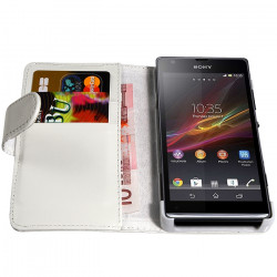 Housse coque etui portefeuille pour Sony Xperia SP Avec Motif LM06