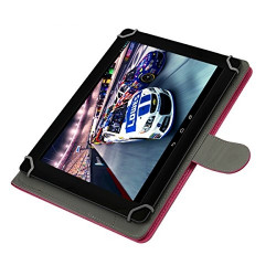 Housse Etui Universel à Rabat Fonction Support Couleur Rose Fushia pour Tablette Archos 79 Platinum 7,9"