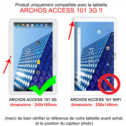 Etui de Protection et Support Noir pour Tablette Archos Access 101 3G