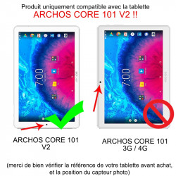 Housse Etui de Protection Support Noir pour Tablette Archos Core 101 3G V2