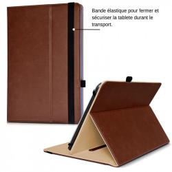 Étui Support Range Document Universel L Marron pour Tablette Danew Dslide 1013QC