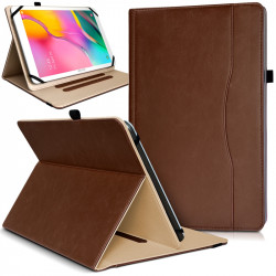 Étui Support Range Document Universel L Marron pour Tablette Danew Dslide 1013QC