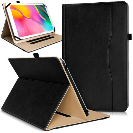 Etui Universel Attaches Support Couleur Noir pour Tablette 10.1"