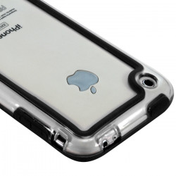 Housse Etui Coque Bumper pour Apple iPhone 3G/3GS couleur noir