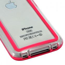 Housse Etui Coque Bumper pour Apple iPhone 3G/3GS couleur rose