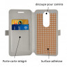 Etui Coque à Rabat et Porte Carte motif SC04 pour Wiko Rainbow 4G + Film de Protection