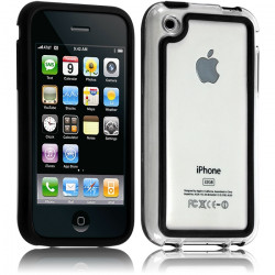 Housse Coque Etui Bumper noir pour Apple iPhone 3G/3GS 