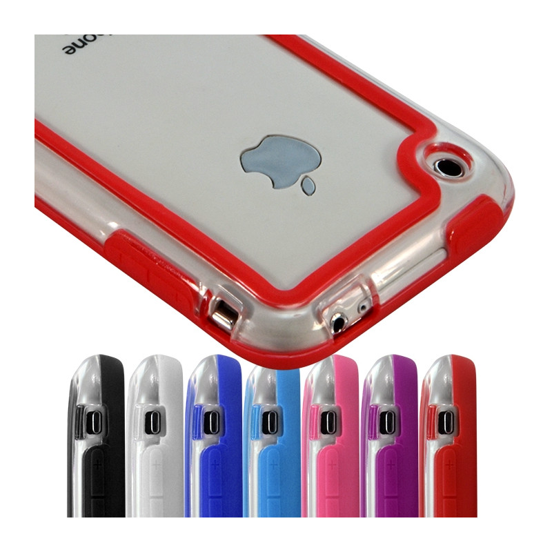 Housse Coque Etui Bumper rouge pour Apple iPhone 3G/3GS 