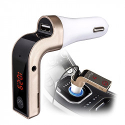 Kit Bluetooth Mains Libres Voiture Chargeur USB pour Smartphone