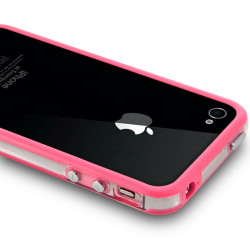 Housse Etui Coque Bumper pour Apple iPhone 4/4S couleur rose
