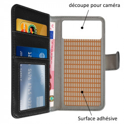 Etui Portefeuille Couleur Bleu (Ref.3-A) pour Smartphone Polaroid Soho 5 4G