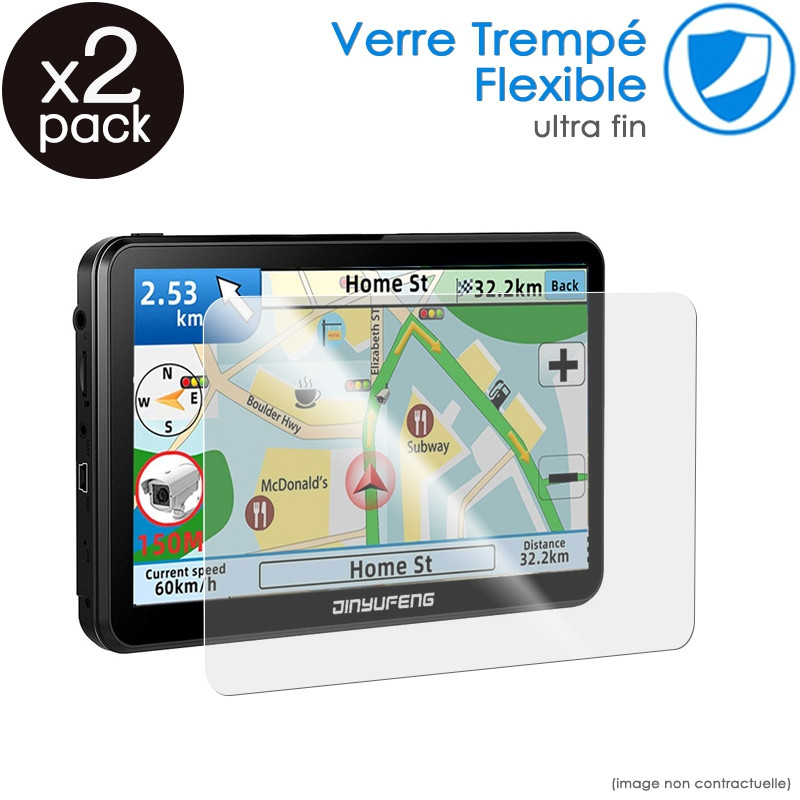 Film de Protection en Verre Flexible pour GPS Voiture 7 pouces (169mm x 102mm)