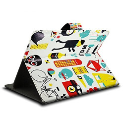 Housse Etui Universel à Rabat Fonction Support avec motif ZA04 pour Tablette Archos Arnova 7"