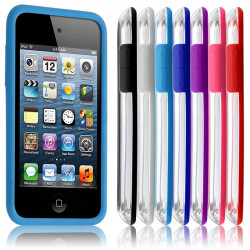 Housse Etui Coque Bumper pour Apple iPod Touch 4G couleur bleu clair