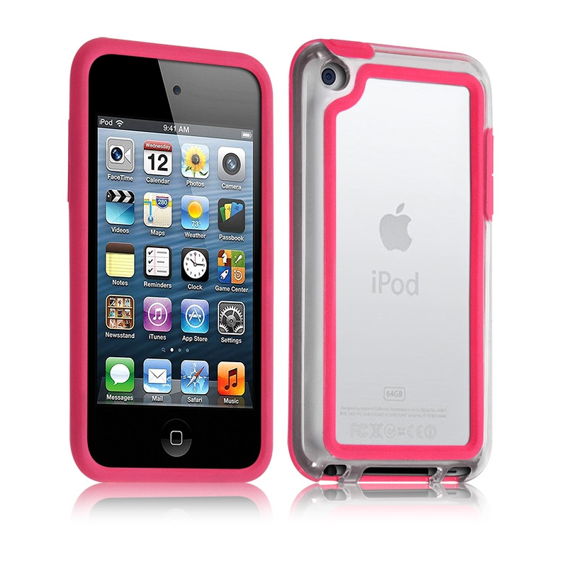 Housse Etui Coque Bumper pour Apple iPod Touch 4G couleur rose