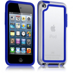 Housse Etui Coque Bumper pour Apple iPod Touch 4G couleur bleu