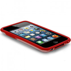 Housse Etui Coque Bumper pour Apple iPod Touch 4G couleur rouge