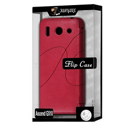 Etui à rabat latéral et porte-carte Rose Fushia pour Huawei Ascend G510 + Film de Protection