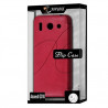 Coque Housse Etui à rabat latéral et porte-carte couleur Rose Fushia pour Huawei Ascend G510 + Film de Protection