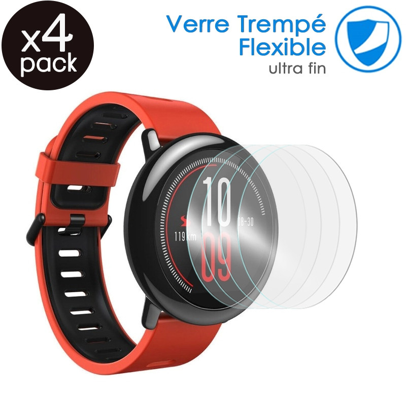 Verre Fléxible Dureté 9H pour Montre connectée Samsung Gear 2 R380 [Pack x4]