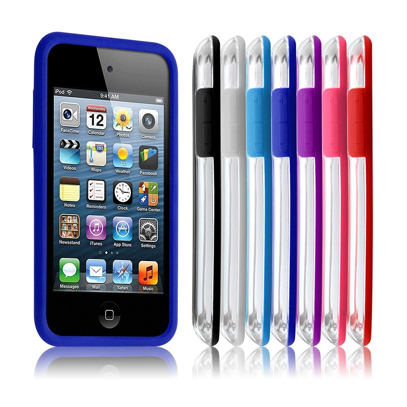 Housse Coque Etui Bumper bleu pour Apple iPod Touch 4G