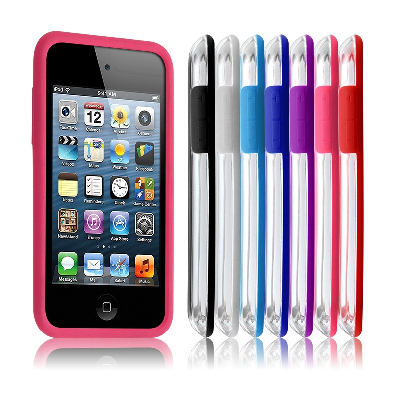 Housse Coque Etui Bumper rose pour Apple iPod Touch 4G