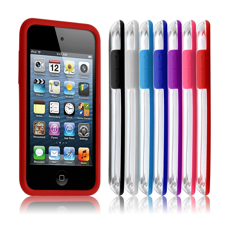 Housse Coque Etui Bumper rouge pour Apple iPod Touch 4G