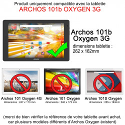 Pack Étui de Protection Bleu + Verre Flexible + Stylet pour Archos 101b Oxygen 10.1