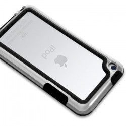 Housse Etui Coque Bumper noir pour Apple iPod Touch 4G + chargeur auto 