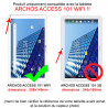 Pack Étui de Protection Bleu + Verre Flexible + Stylet pour Archos Access 101 Wifi 10,1 pouces