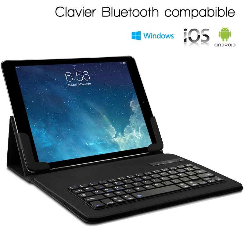 Etui Clavier Français Azerty Connexion Bluetooth pour Tablette Apple iPad Air