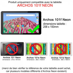 Etui Universel Attaches Support Couleur Noir pour Tablette 10.1"