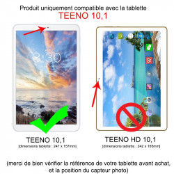 Housse Etui de Protection Support Noir pour Tablette Teeno HD 10,1 pouces