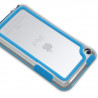 Housse Etui Coque Bumper bleu clair pour Apple iPod Touch 4G  + kit piéton